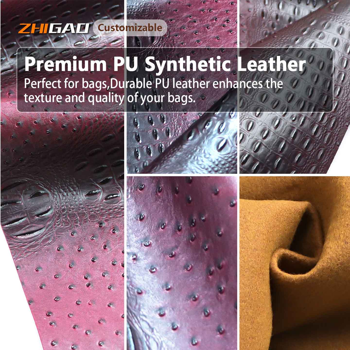 Zhigao Deri Fabrikası, Çanta İmalatı için Yeni Premium Devekuşu Desenli PU Deriyi Piyasaya Sürdü Zhigao Deri Fabrikası, Çanta İmalatı için Yeni Premium Devekuşu Desenli PU Deriyi Piyasaya Sürdü