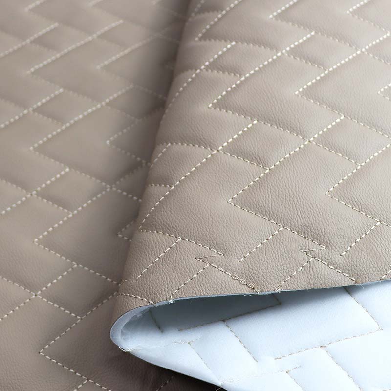 Köpük Dikiş Aşınmaya Dirençli Arabalar PVC Suni Deri Malzeme