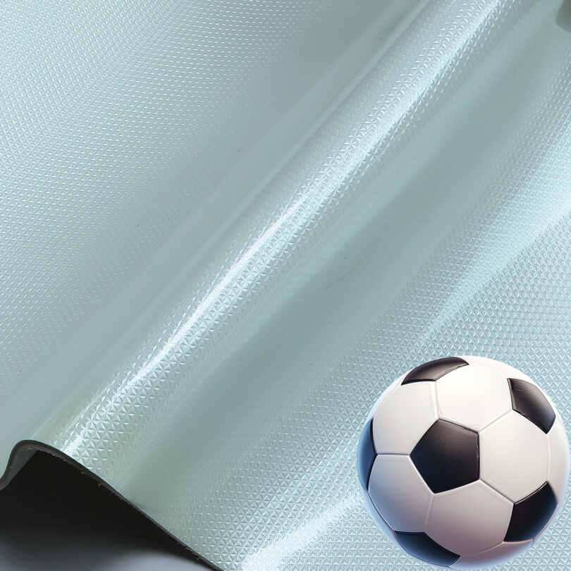 Futbol Topları için Kristal Ayna Parlak PU Deri Malzeme